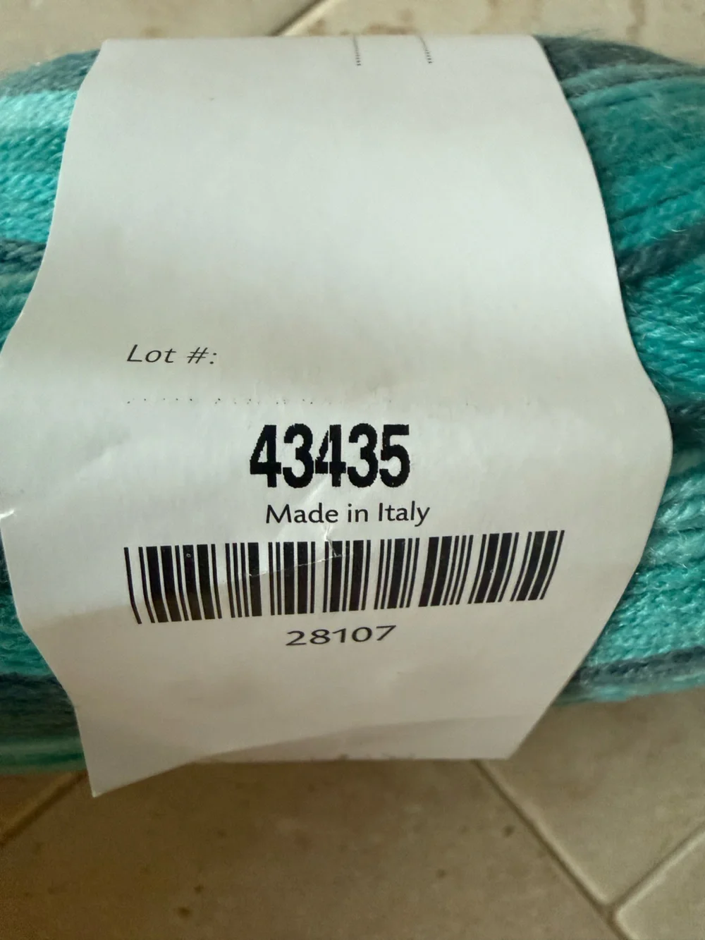 Felici Seven Seas Fingering Weight Yarn - Teal & Gray 2 Skeins Seven Seas